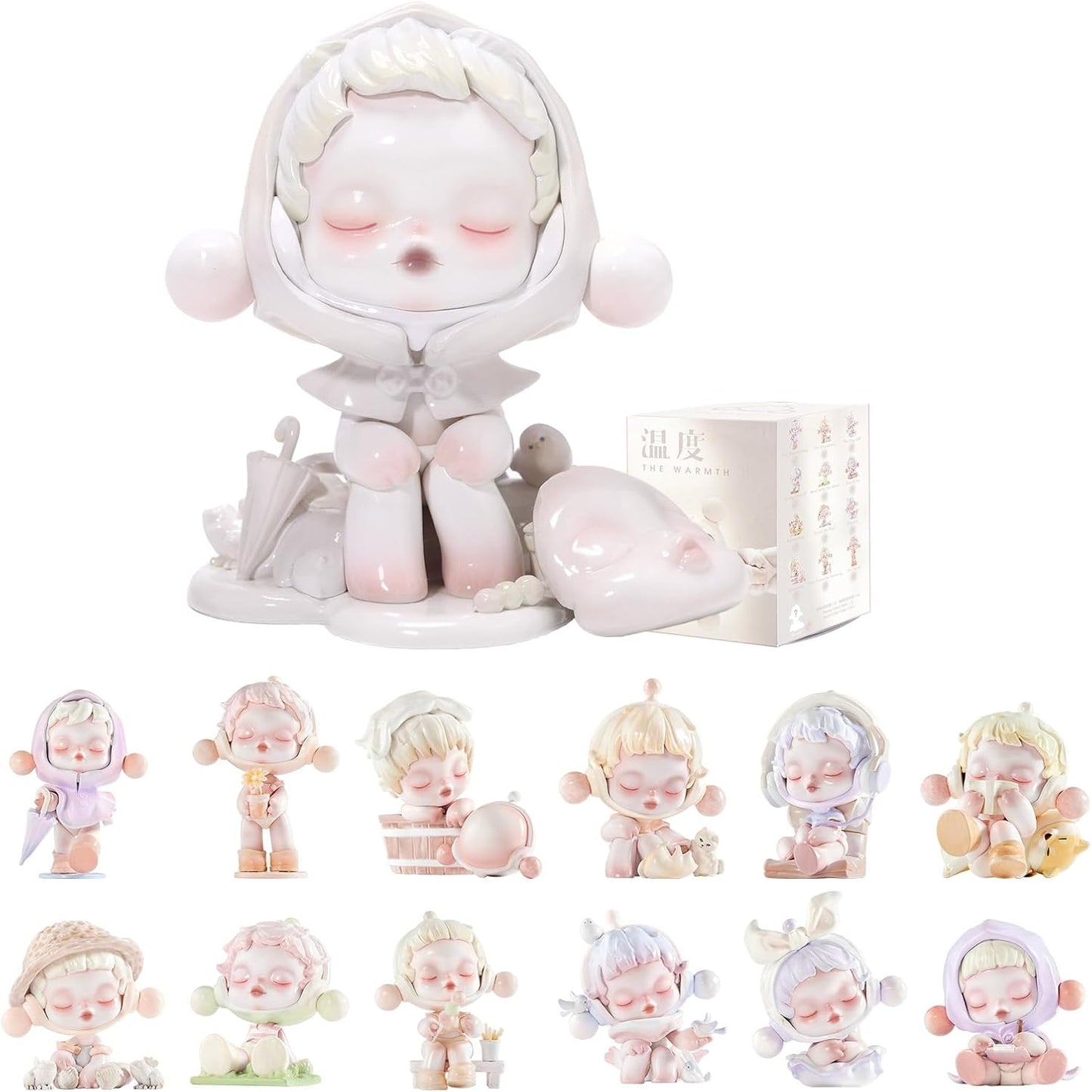 POP MART SKULLPANDA Warmth Series, SKULLPANDA Blind Box Figures, Random Design Action Figures Collectible Toys Home Decorations, Holiday Birthday Gifts for Girls and Boys, Single Box